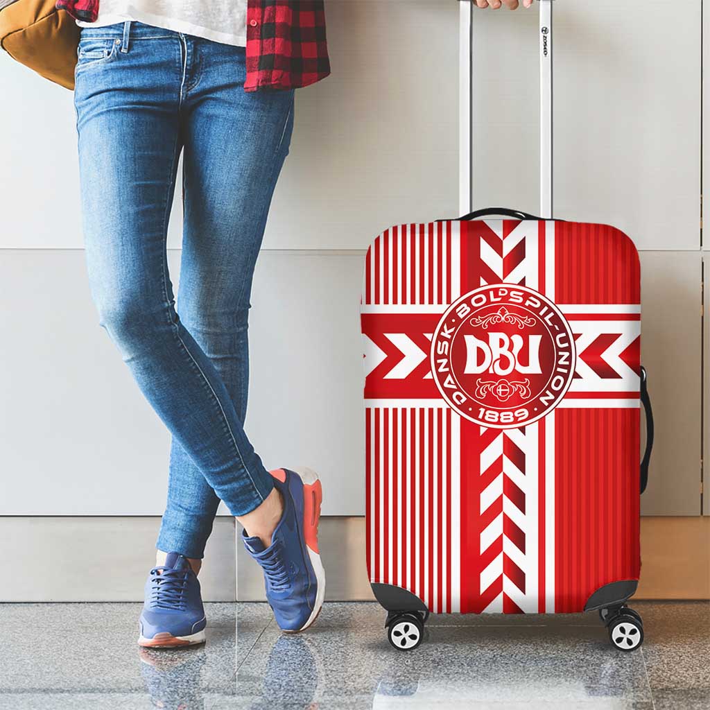 Denmark National Football Luggage Cover The Red and Whites Sporty Style - Wonder Print Shop
