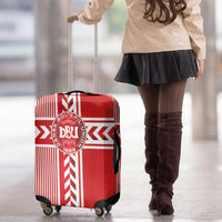 Denmark National Football Luggage Cover The Red and Whites Sporty Style - Wonder Print Shop