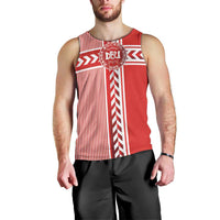 Custom Denmark National Football Men Tank Top The Red and Whites Sporty Style - Wonder Print Shop
