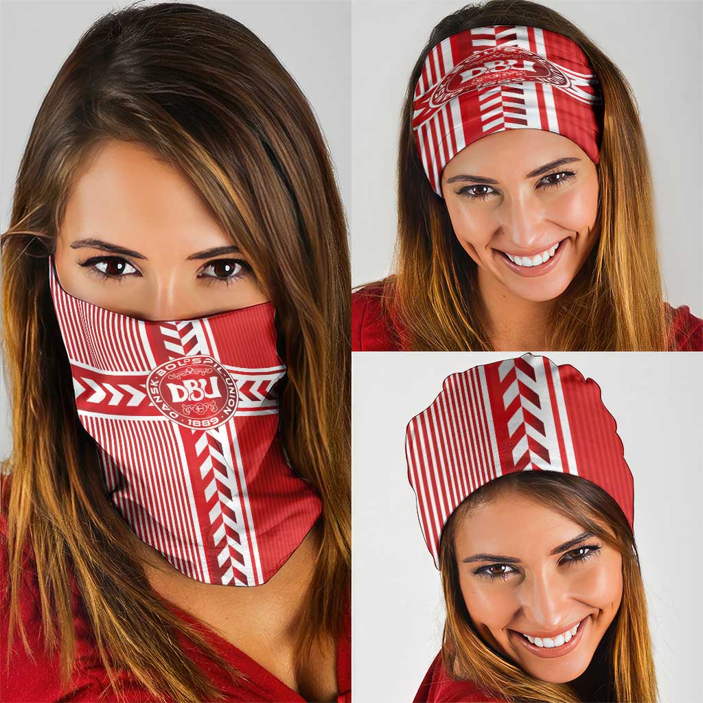 Denmark National Football Neck Gaiter The Red and Whites Sporty Style - Wonder Print Shop