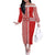 Custom Denmark National Football Off The Shoulder Long Sleeve Dress The Red and Whites Sporty Style - Wonder Print Shop