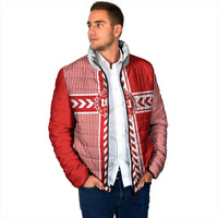 Custom Denmark National Football Padded Jacket The Red and Whites Sporty Style - Wonder Print Shop