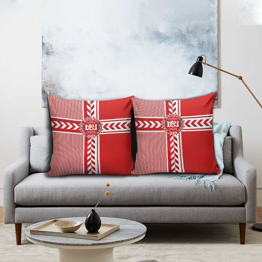 Denmark National Football Pillow Cover The Red and Whites Sporty Style - Wonder Print Shop