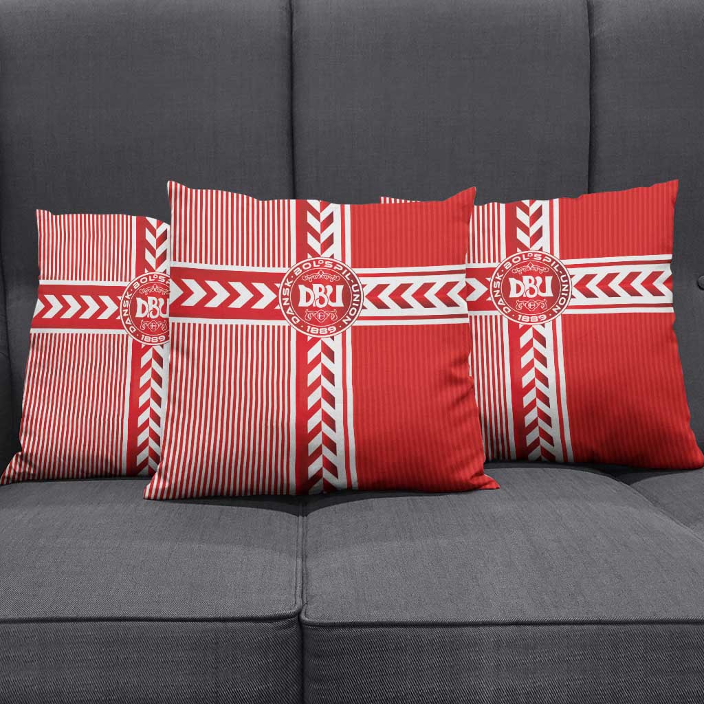 Denmark National Football Pillow Cover The Red and Whites Sporty Style - Wonder Print Shop