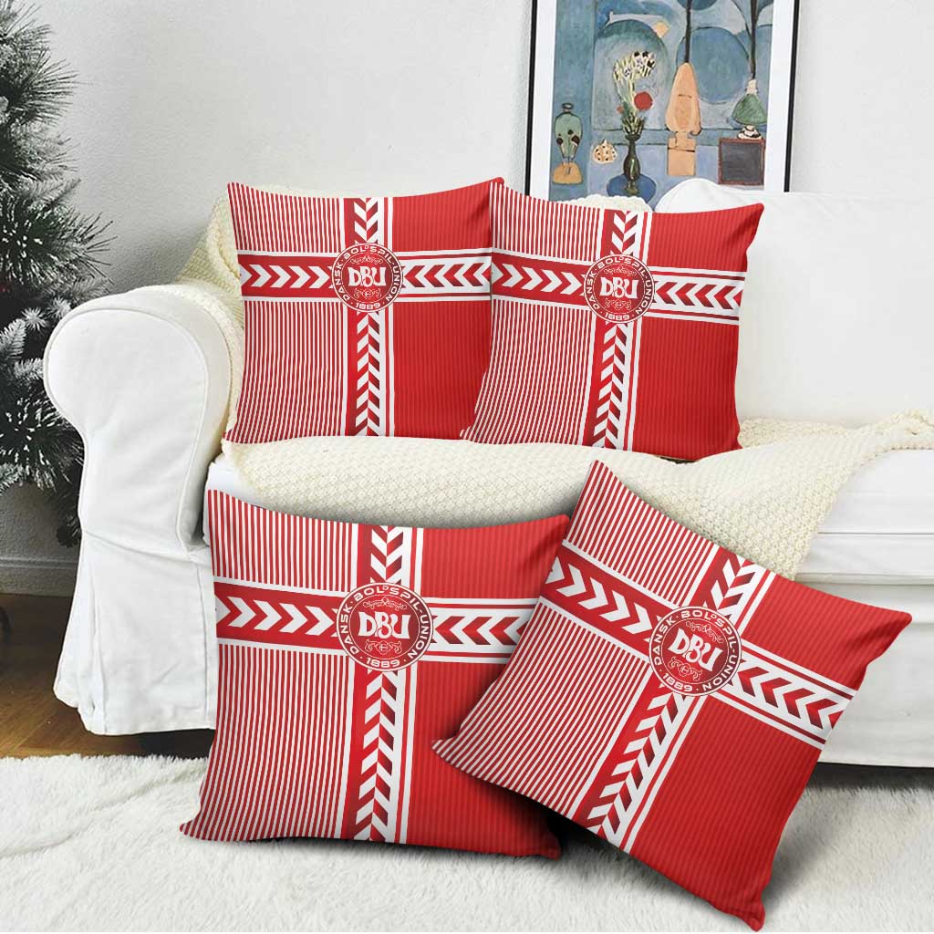 Denmark National Football Pillow Cover The Red and Whites Sporty Style - Wonder Print Shop