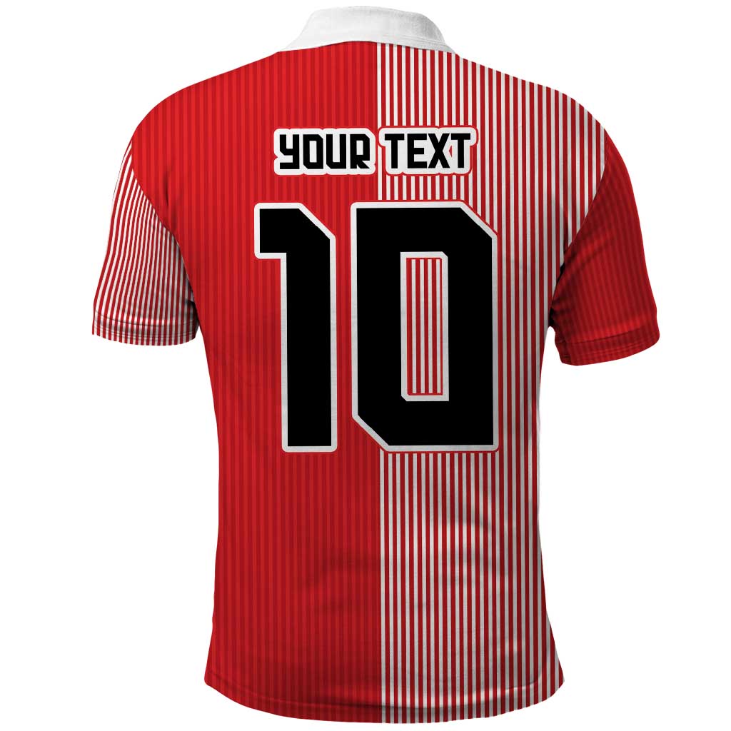 Custom Denmark National Football Polo Shirt The Red and Whites Sporty Style - Wonder Print Shop