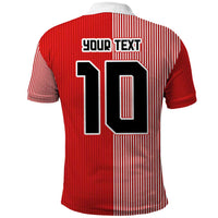 Custom Denmark National Football Polo Shirt The Red and Whites Sporty Style - Wonder Print Shop