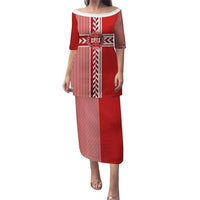 Custom Denmark National Football Puletasi The Red and Whites Sporty Style - Wonder Print Shop