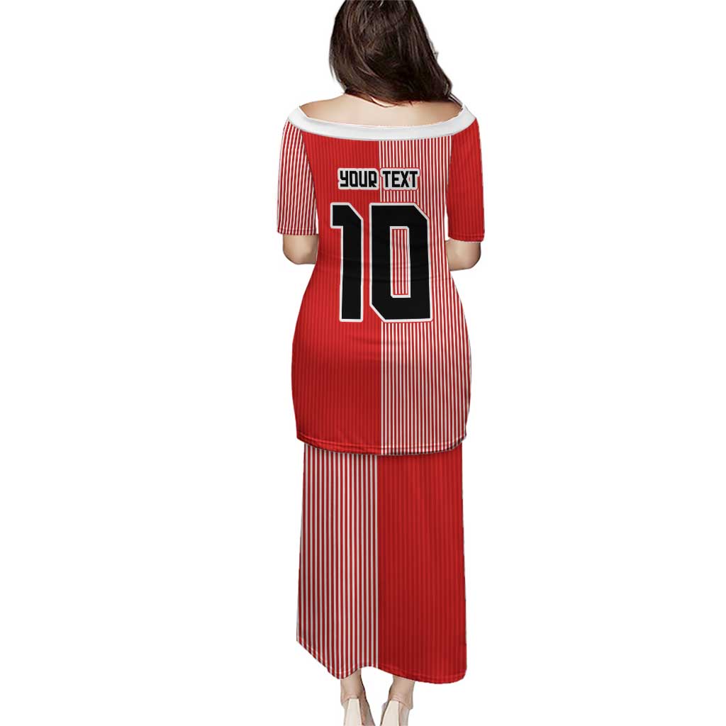 Custom Denmark National Football Puletasi The Red and Whites Sporty Style - Wonder Print Shop