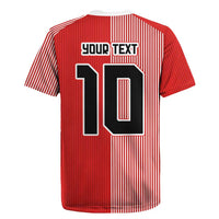 Custom Denmark National Football Rugby Jersey The Red and Whites Sporty Style - Wonder Print Shop