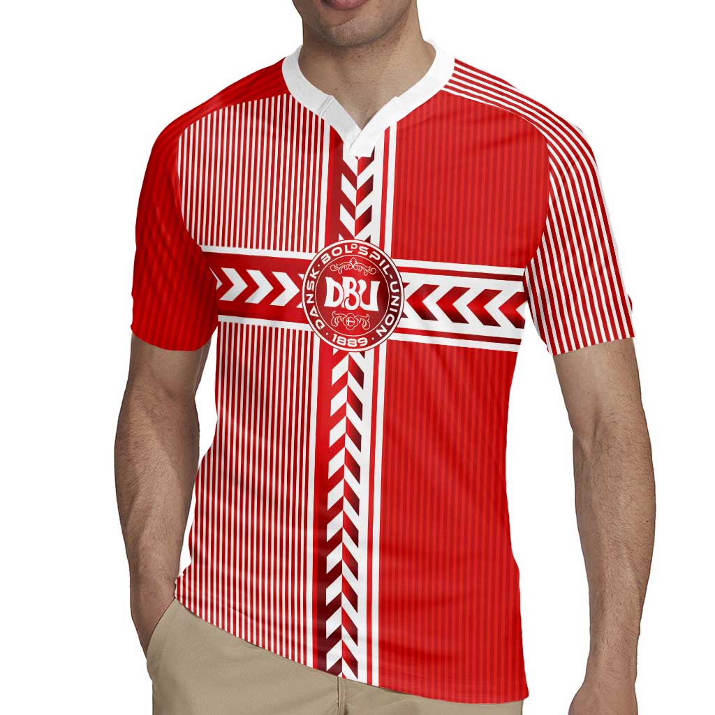 Custom Denmark National Football Rugby Jersey The Red and Whites Sporty Style - Wonder Print Shop
