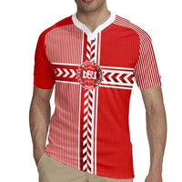 Custom Denmark National Football Rugby Jersey The Red and Whites Sporty Style - Wonder Print Shop
