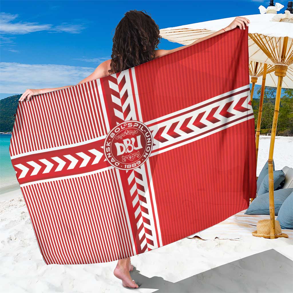 Denmark National Football Sarong The Red and Whites Sporty Style - Wonder Print Shop