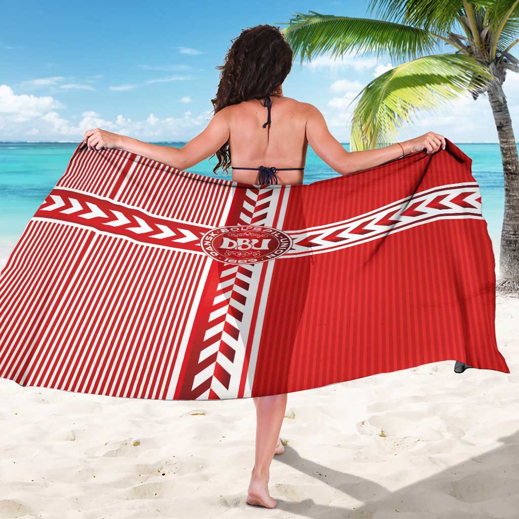 Denmark National Football Sarong The Red and Whites Sporty Style - Wonder Print Shop