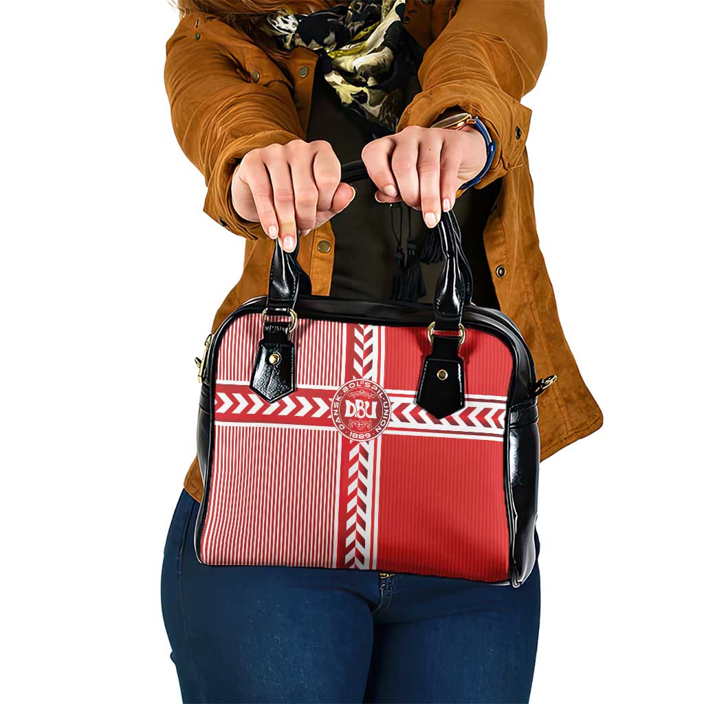 Denmark National Football Shoulder Handbag The Red and Whites Sporty Style - Wonder Print Shop