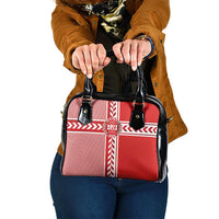 Denmark National Football Shoulder Handbag The Red and Whites Sporty Style - Wonder Print Shop