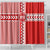 Denmark National Football Shower Curtain The Red and Whites Sporty Style - Wonder Print Shop