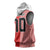 Custom Denmark National Football Sleeveless Hoodie The Red and Whites Sporty Style - Wonder Print Shop