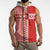 Custom Denmark National Football Sleeveless Hoodie The Red and Whites Sporty Style - Wonder Print Shop