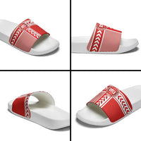 Denmark National Football Slide Sandals The Red and Whites Sporty Style - Wonder Print Shop