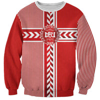 Custom Denmark National Football Sweatshirt The Red and Whites Sporty Style - Wonder Print Shop