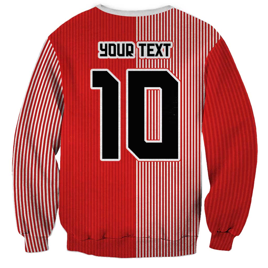 Custom Denmark National Football Sweatshirt The Red and Whites Sporty Style - Wonder Print Shop