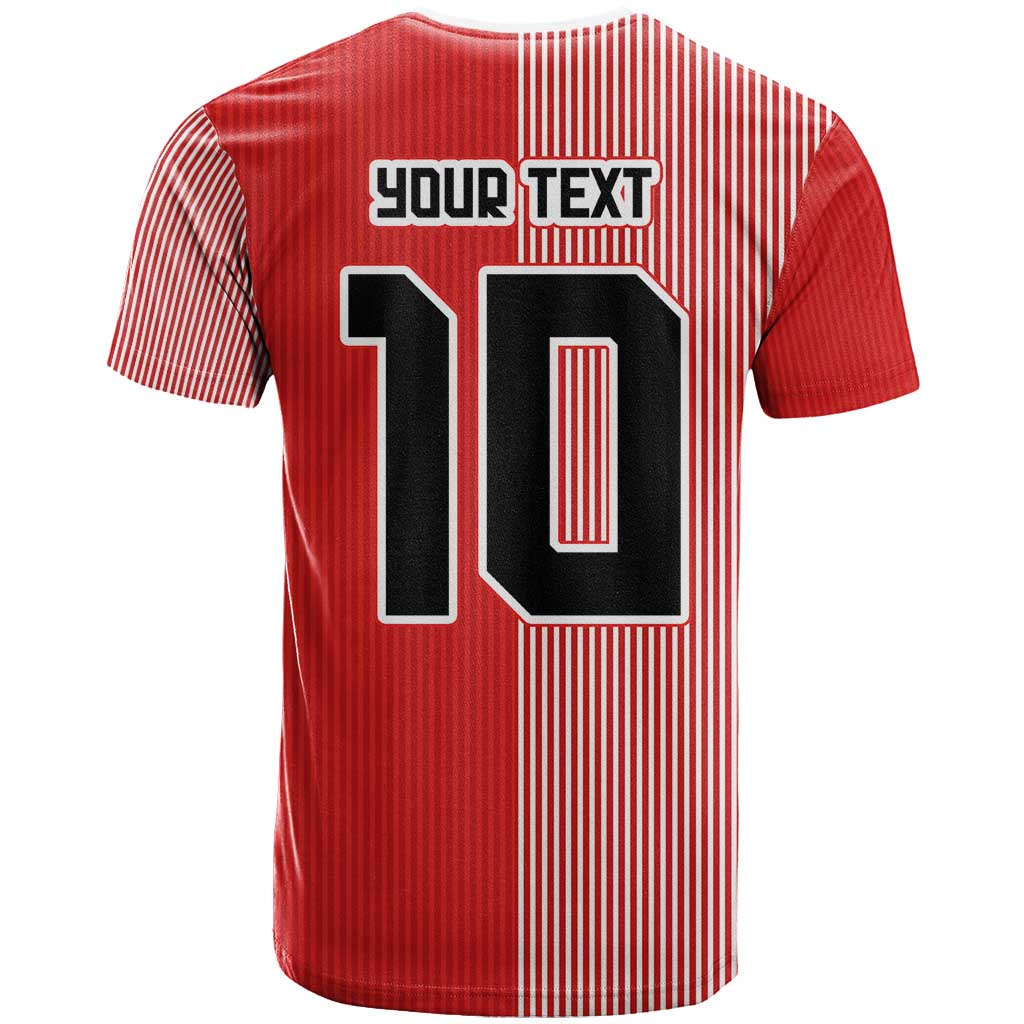Custom Denmark National Football T Shirt The Red and Whites Sporty Style - Wonder Print Shop