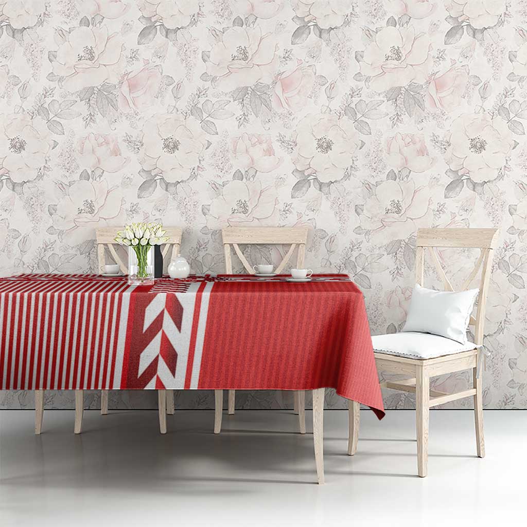 Denmark National Football Tablecloth The Red and Whites Sporty Style - Wonder Print Shop
