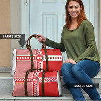 Denmark National Football Travel Bag The Red and Whites Sporty Style - Wonder Print Shop