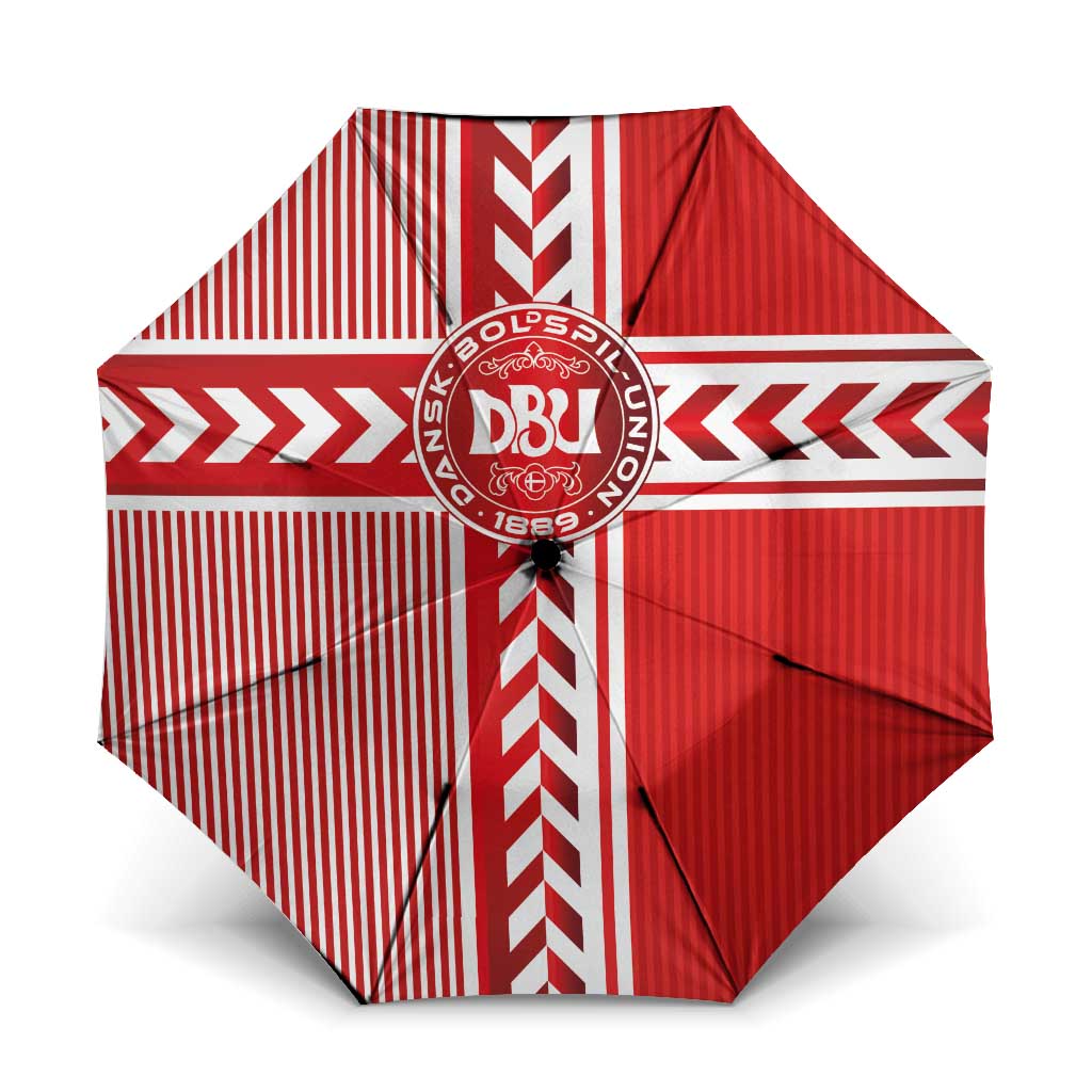Denmark National Football Umbrella The Red and Whites Sporty Style - Wonder Print Shop
