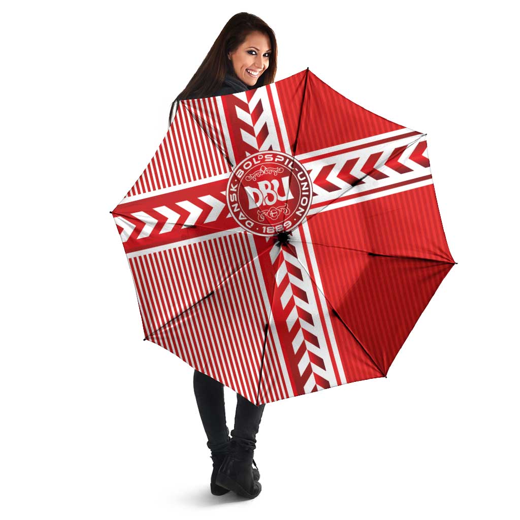 Denmark National Football Umbrella The Red and Whites Sporty Style - Wonder Print Shop