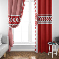 Denmark National Football Window Curtain The Red and Whites Sporty Style - Wonder Print Shop