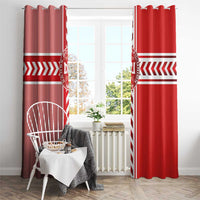Denmark National Football Window Curtain The Red and Whites Sporty Style - Wonder Print Shop