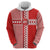 Custom Denmark National Football Zip Hoodie The Red and Whites Sporty Style - Wonder Print Shop