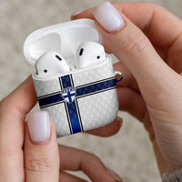 Finland National Football AirPods Case Pine Trees with Diamond Shapes - Wonder Print Shop