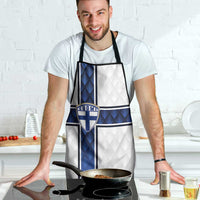 Finland National Football Apron Pine Trees with Diamond Shapes - Wonder Print Shop