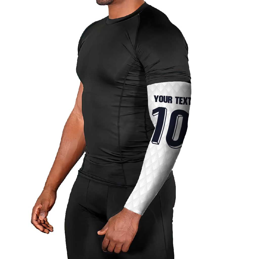 Custom Finland National Football Arm Sleeves Pine Trees with Diamond Shapes - Wonder Print Shop