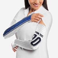 Custom Finland National Football Arm Sleeves Pine Trees with Diamond Shapes - Wonder Print Shop