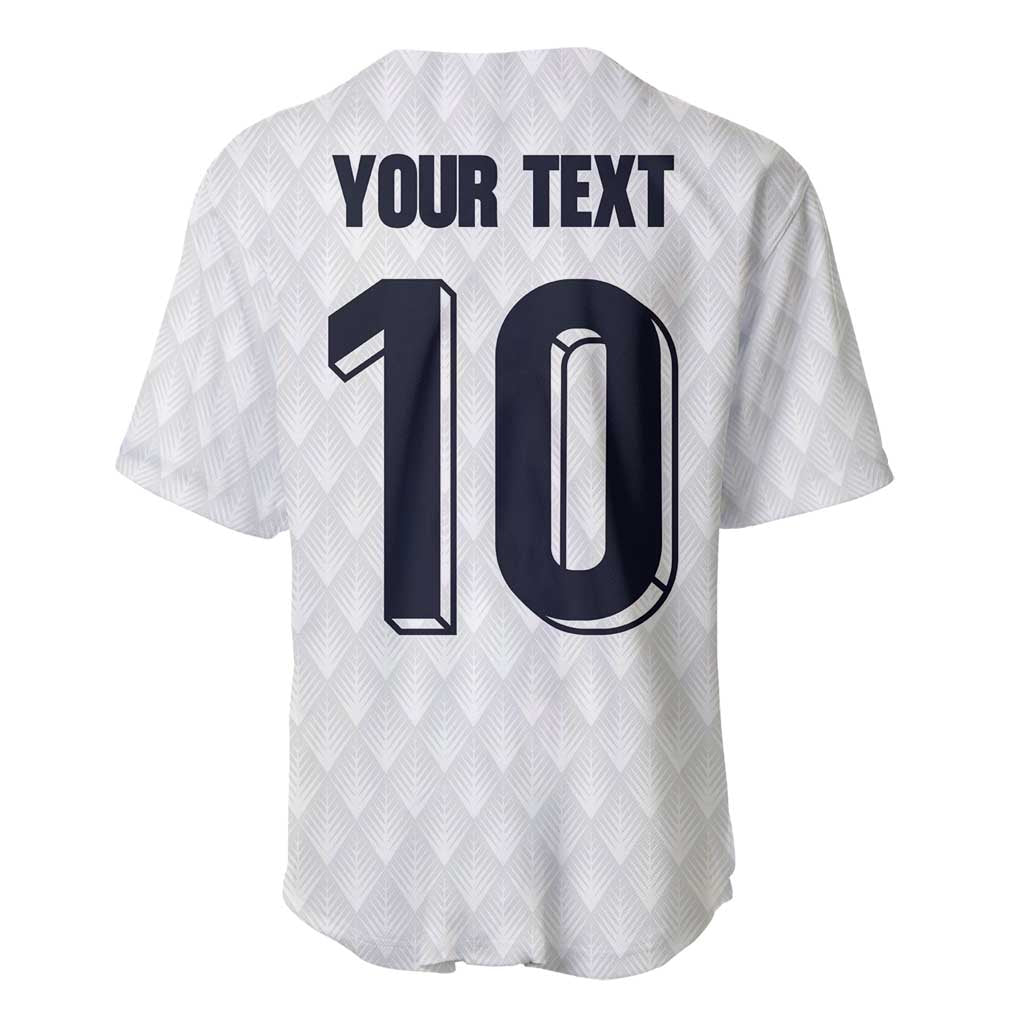 Custom Finland National Football Baseball Jersey Pine Trees with Diamond Shapes - Wonder Print Shop