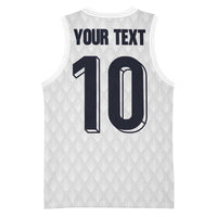 Custom Finland National Football Basketball Jersey Pine Trees with Diamond Shapes - Wonder Print Shop