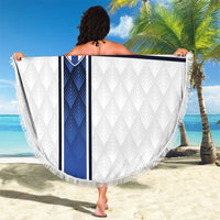 Finland National Football Beach Blanket Pine Trees with Diamond Shapes - Wonder Print Shop