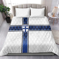 Finland National Football Bedding Set Pine Trees with Diamond Shapes - Wonder Print Shop