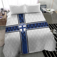 Finland National Football Bedding Set Pine Trees with Diamond Shapes - Wonder Print Shop