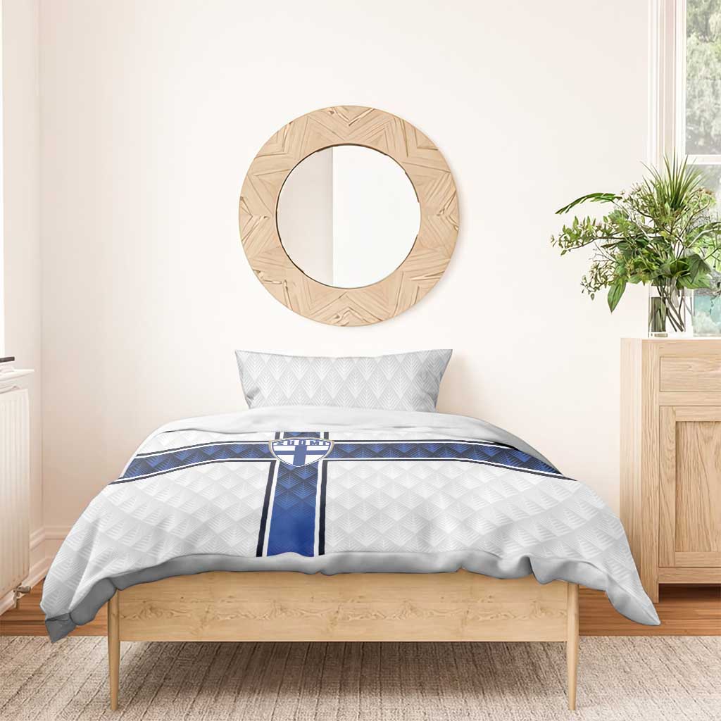 Finland National Football Bedding Set Pine Trees with Diamond Shapes - Wonder Print Shop