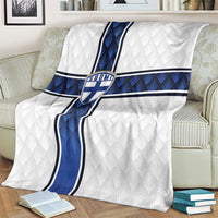 Finland National Football Blanket Pine Trees with Diamond Shapes - Wonder Print Shop