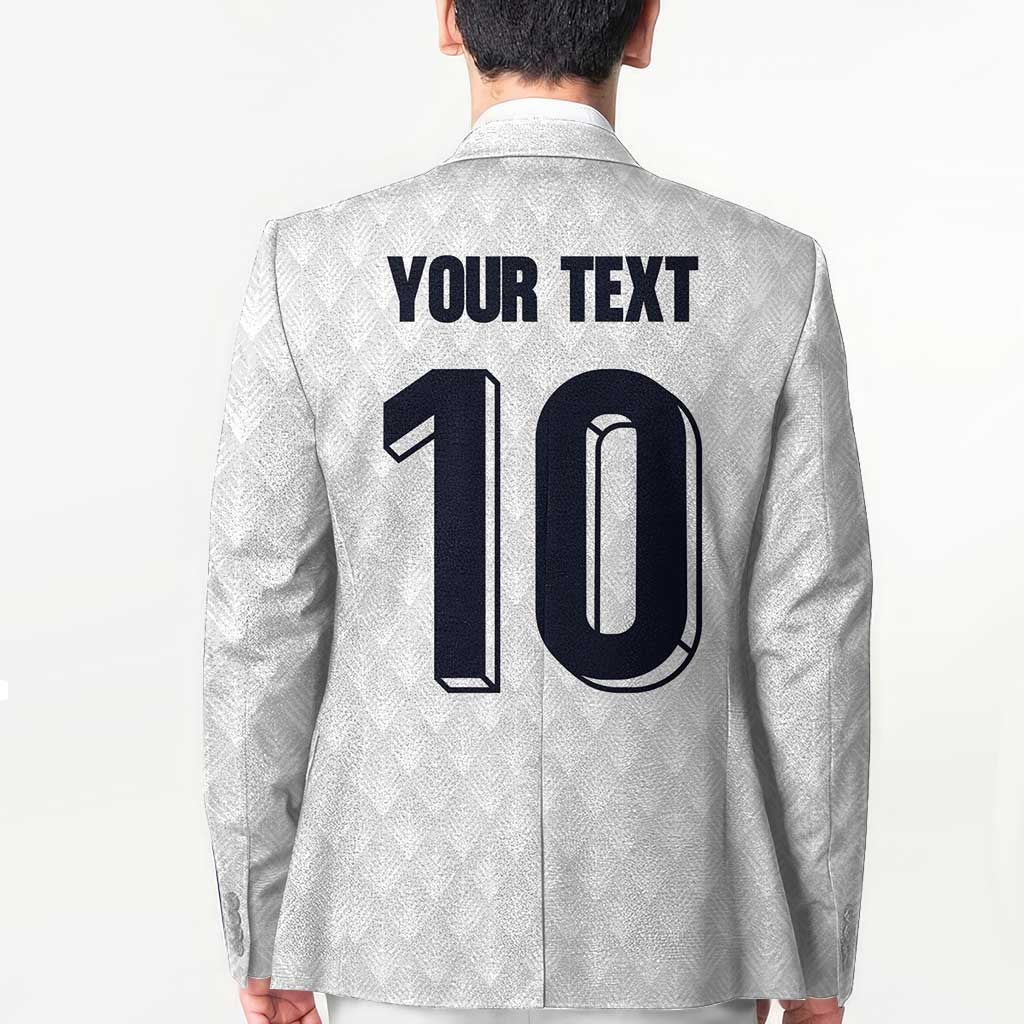 Custom Finland National Football Blazer Pine Trees with Diamond Shapes - Wonder Print Shop