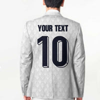 Custom Finland National Football Blazer Pine Trees with Diamond Shapes - Wonder Print Shop