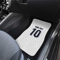 Custom Finland National Football Car Mats Pine Trees with Diamond Shapes - Wonder Print Shop