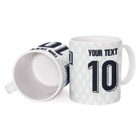 Custom Finland National Football Ceramic Mug Pine Trees with Diamond Shapes - Wonder Print Shop