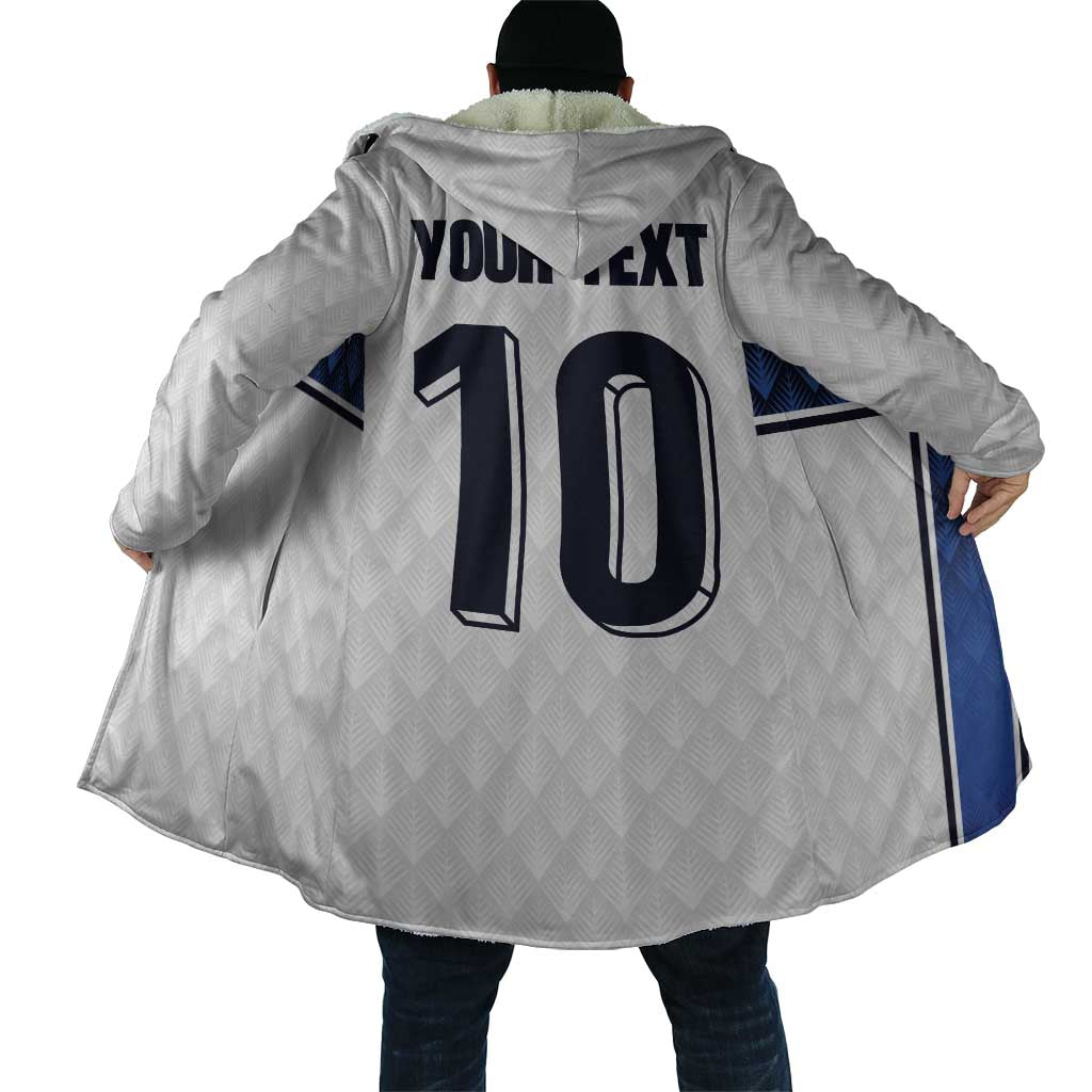 Custom Finland National Football Cloak Pine Trees with Diamond Shapes - Wonder Print Shop